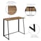 Flash Furniture Small Rustic Natural Home Office Folding Computer Desk, 36" JB-YJ354D-GG - alternate 2